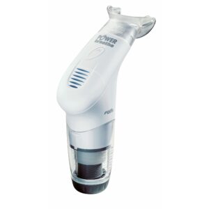 POWERbreathe medic plus device with white mouth piece used in breathing training.