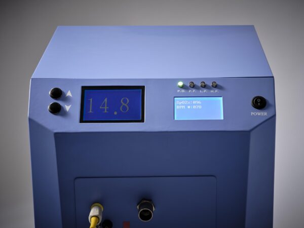 PBAES Pro Mask Based Hypoxic Air Generator - Control panel with control lights, up and down button and Power switch