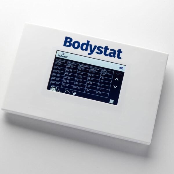 Bodystat MultiScan 5000 screen showing table